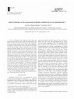 Research paper thumbnail of Effect of biochar on the unsaturated hydraulic conductivity of two amended soils