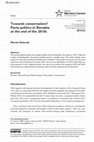 Research paper thumbnail of Towards conservatism? Party politics in Slovakia at the end of the 2010s