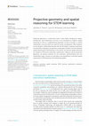 Research paper thumbnail of Projective geometry and spatial reasoning for STEM learning