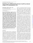 Research paper thumbnail of Stabilising the DNA-binding domain of p53 by rational design of its hydrophobic core