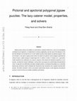 Research paper thumbnail of Pictorial and apictorial polygonal jigsaw puzzles: The lazy caterer model, properties, and solvers