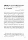 Research paper thumbnail of Hybridity of colonial and postcolonial forestry in environmental history: An introduction