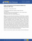 Research paper thumbnail of Design and Development of AC DC Electrical Installation and Maintenance (EIM) Trainer