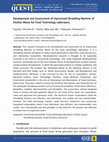 Research paper thumbnail of Development and Assessment of Improvised Shredding Machine of Kitchen Waste for Food Technology Laboratory