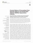 Research paper thumbnail of Current Status of Forecasting Toxic Harmful Algae for the North-East Atlantic Shellfish Aquaculture Industry