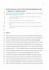 Research paper thumbnail of Environmental control of harmful dinoflagellates and diatoms in a fjordic system