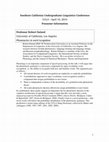 Research paper thumbnail of Southern California Undergraduate Linguistics Conference 2010 abstracts