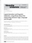 Research paper thumbnail of Logical pluralism and linguistic relativism: a hypothesis about the relationship between logic, language and thought