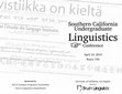 Research paper thumbnail of Southern California Undergraduate Linguistics Conference 2010 program 2