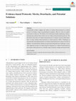 Research paper thumbnail of Evidence‐based protocols: Merits, drawbacks, and potential solutions