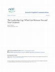 Research paper thumbnail of The Leadership Gap: What Gets Between You and Your Greatness