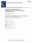 Research paper thumbnail of Transition from parliamentarism to presidentialism and the restructuring of the Turkish party system