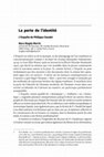 Research paper thumbnail of La perte de l'identité. L’Enquête de Philippe Claudel