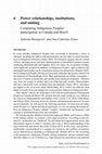 Research paper thumbnail of Power relationships, institutions, and mining. Comparing Indigenous Peoples' participation in Canada and Brazil