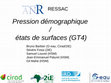 Research paper thumbnail of Pression démographique - états de surfaces (GT4)