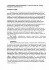 Research paper thumbnail of Cognitive lingua-cultural methodology as a universal model for teaching languages in multicultural area