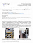 Research paper thumbnail of Indoor measurement of the lateral characteristics of a cargo bicycle tyre