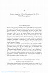 Research paper thumbnail of How to Assess the Policy Orientation of the EU’s NEG Prescriptions?