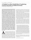 Research paper thumbnail of A ‘Hotbed’ or a Slow, Painful Burn? Explaining Central Asia’s Role in Global Terrorism