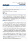 Research paper thumbnail of Investigation of the Physical Properties of Thin Layer Asphalt Concrete Mixtures using by-Products from Power Plants