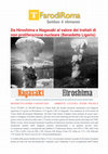 Research paper thumbnail of B. Ligorio, Da Hiroshima e Nagasaki al valore dei trattati di non proliferazione nucleare, «Faro di Roma» , 9 agosto 2024.