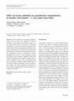 Research paper thumbnail of Effect of on-site sanitation on groundwater contamination in basaltic environment ’A case study from India