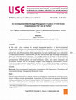 Research paper thumbnail of An Investigation of the Strategic Management Practices of Civil Society Organizations: The Case of Turkey