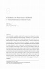 Research paper thumbnail of In Tradition is the Preservation of the World: A 21st Century Confucian Utopia