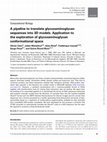 Research paper thumbnail of A pipeline to translate glycosaminoglycan sequences into 3D models. Application to the exploration of glycosaminoglycan conformational space