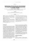 Research paper thumbnail of Epidemiology and biomolecular characterization of carbapenem-resistant klebsiella pneumoniae in an Italian hospital