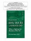 Research paper thumbnail of The Surprising New Significance of Shu Ha Ri in Postwar Karatedo