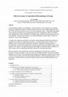 Research paper thumbnail of Risk Governance of Agricultural Biotechnology in Europe