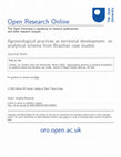 Research paper thumbnail of Agroecological practices as territorial development: an analytical schema from Brazilian case studies