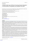 Research paper thumbnail of A Mobile Health App (ChillTime) Promoting Emotion Regulation in Dual Disorders: Acceptability and Feasibility Pilot Study