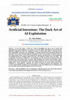 Research paper thumbnail of Artificial Intrusions: The Dark Art of AI Exploitation