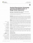 Research paper thumbnail of Assisted Reproductive Technology and Anorectal Malformation: A Single-Center Experience