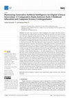 Research paper thumbnail of Harnessing Generative Artificial Intelligence for Digital Literacy Innovation: A Comparative Study between Early Childhood Education and Computer Science Undergraduates