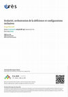 Research paper thumbnail of Scolarité, orchestration de la déficience et configurations inclusives