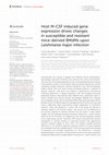 Research paper thumbnail of Host M-CSF induced gene expression drives changes in susceptible and resistant mice-derived BMdMs upon Leishmania major infection