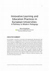 Research paper thumbnail of Innovative Learning and Education Practices in European Universities: A Pathway to Modern Pedagogy