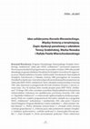 Research paper thumbnail of Idea solidaryzmu Kornela Morawieckiego.  Między historią a teraźniejszą.  Zapis dyskusji panelowej z udziałem  Teresy Grabińskiej, Marka Nowaka  i Rafała Pawła Wierzchosławskiego