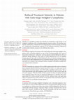 Research paper thumbnail of Reduced Treatment Intensity in Patients with Early-Stage Hodgkin's Lymphoma