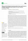 Research paper thumbnail of Logit and Probit Models Explaining Mode Choice and Frequency of Public Transit Ridership among University Students in Krakow, Poland