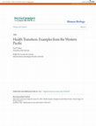 Research paper thumbnail of Health transition: examples from the western Pacific