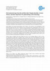 Research paper thumbnail of First numerical ages from the northern lake Chapala shoreline, western Mexico, and their importance for palaeontology and archaeology