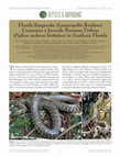 Research paper thumbnail of Florida Kingsnake (Lampropeltis floridana) consumes a juvenile Burmese Python (Python molurus bivitattus) in southern Florida