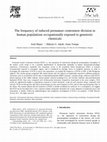 Research paper thumbnail of The frequency of induced premature centromere division in human populations occupationally exposed to genotoxic chemicals