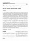 Research paper thumbnail of Influence of the use of remediated soil and agricultural drainage water on the safety of tomato fruits