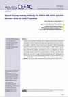 Research paper thumbnail of Speech-language-hearing teletherapy for children with autism spectrum disorders during the covid-19 pandemic