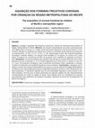 Research paper thumbnail of Aquisição dos fonemas fricativos coronais por crianças da região metropolitana do recife